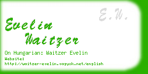 evelin waitzer business card